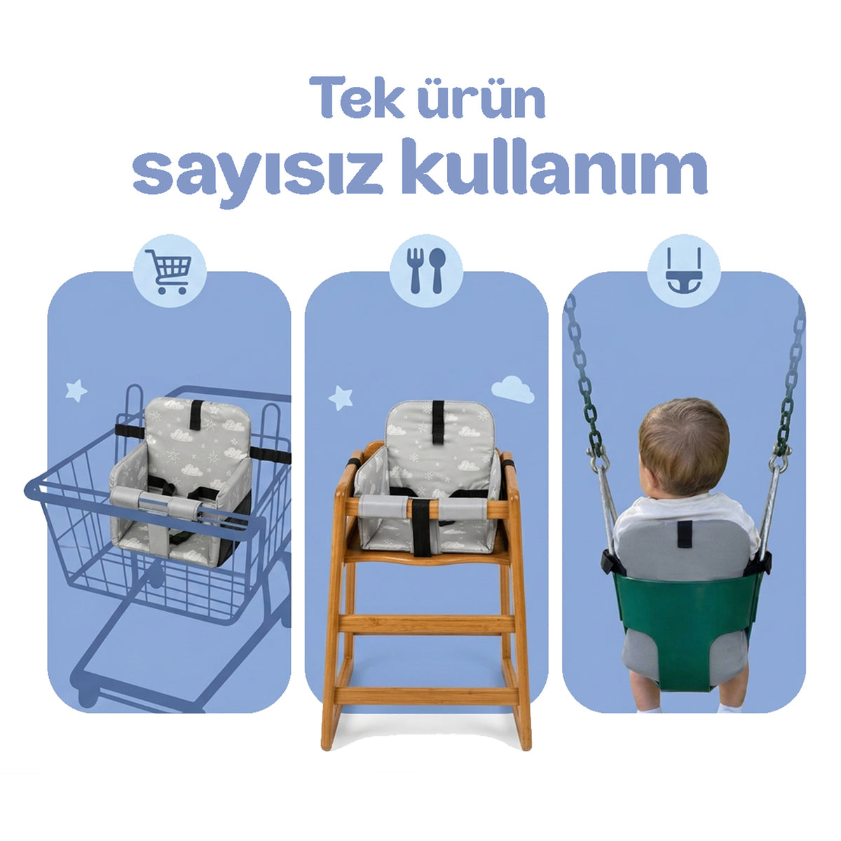 Taşınabilir Konforlu Bebek Oturağı